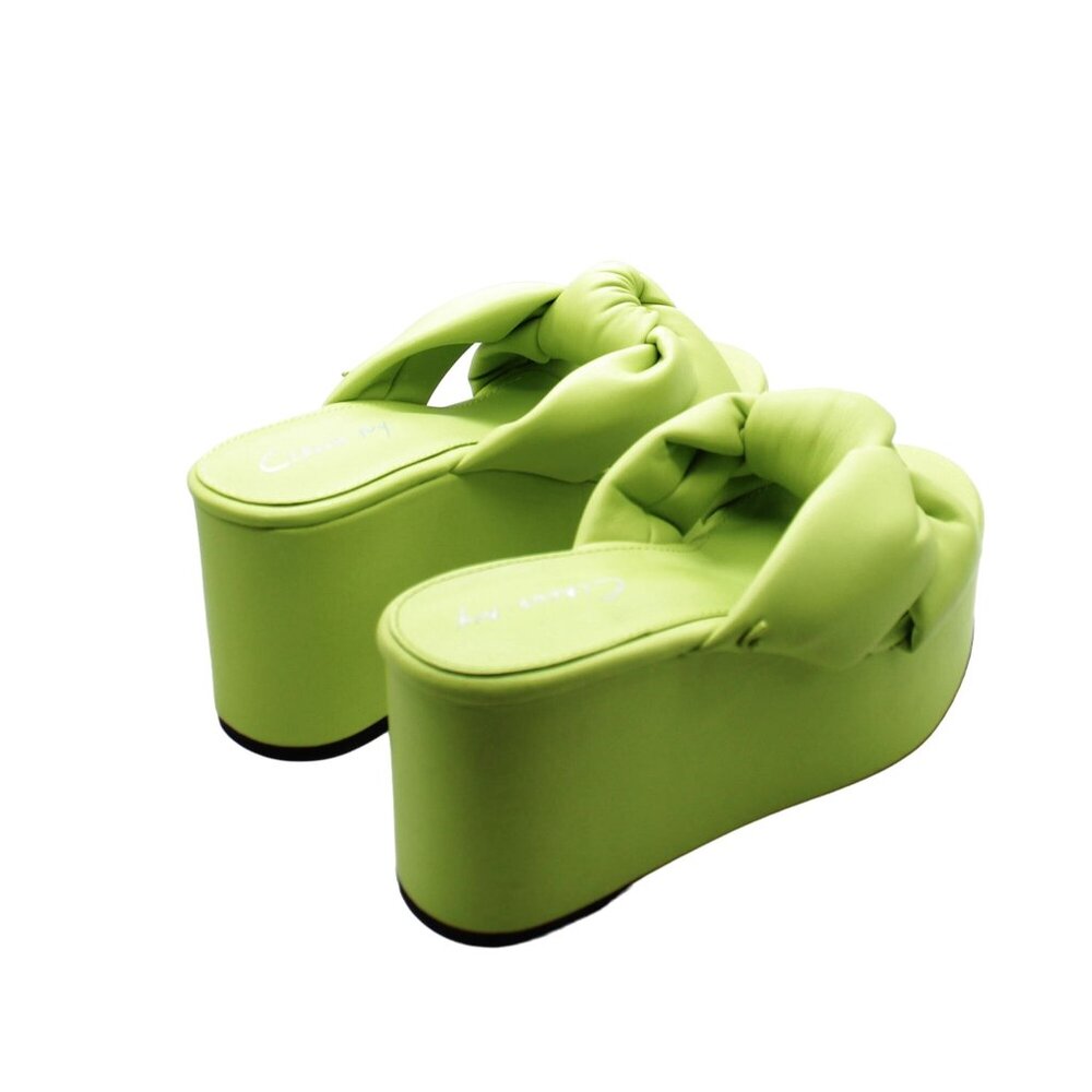 Circus by Sam Edelman Green Wedge Sandals - Picture 6 of 8